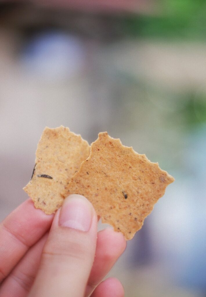 Tekstur dari Casa Grata Herbs Crackers