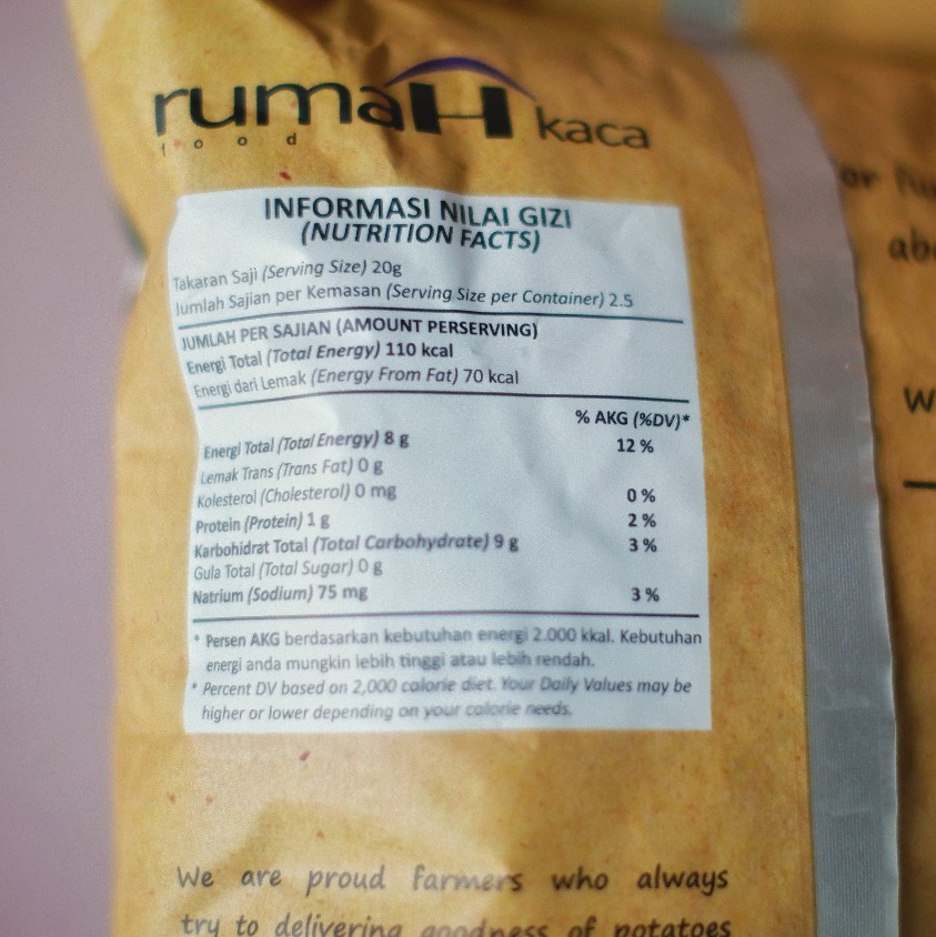 Nutritional Facts Van Landa Sea Salt