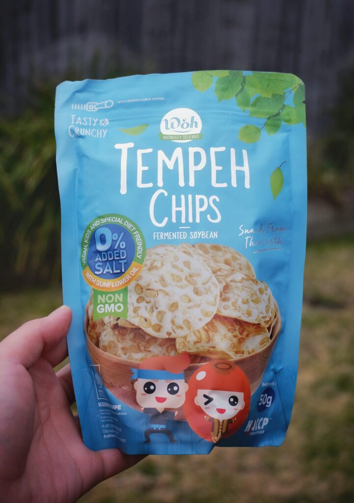 woh tempeh 0% salt snack tempe snack indonesian